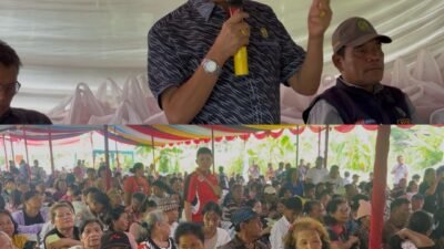 Sosperda Penanggulangan Kemiskinan Digelar Drs Godfried Effendi Lubis MM di Medan Denai, Warga Soroti PKH hingga Banjir
